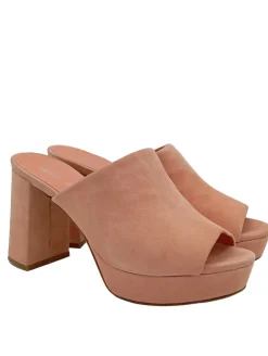 Pantoletten>Julie dee Absatz Pantoletten Größe 37 nude