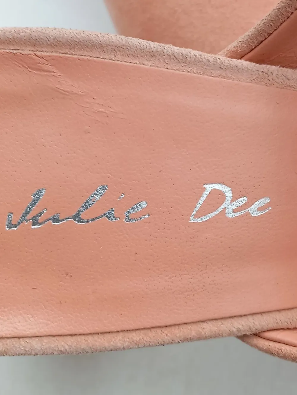 Pantoletten>Julie dee Absatz Pantoletten Größe 37 nude