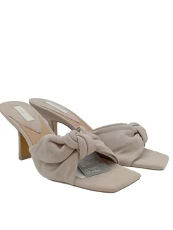 Pantoletten>H&M Absatz Pantoletten Größe 40 wollweiß