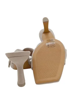 Pantoletten>H&M Absatz Pantoletten Größe 40 wollweiß