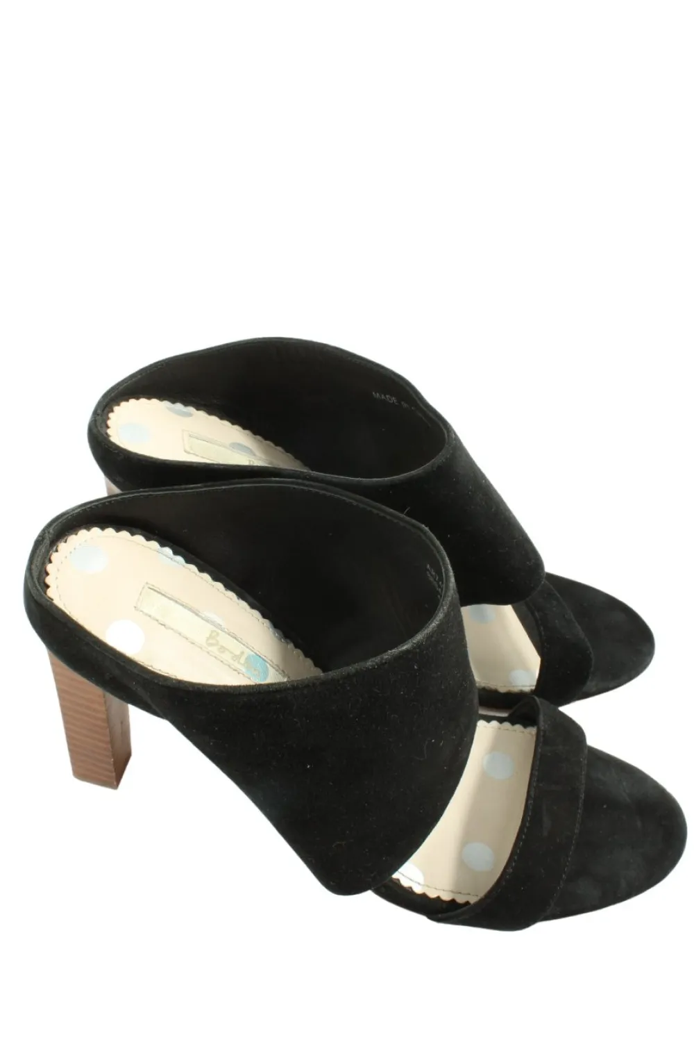 Pantoletten>Boden Absatz Pantoletten Größe 41 schwarz