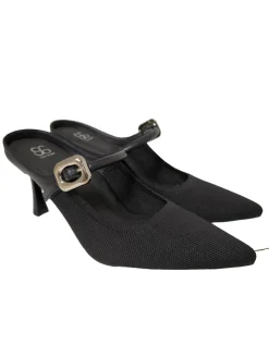 Pantoletten>Cosy Island Absatz Pantoletten Größe 38 schwarz