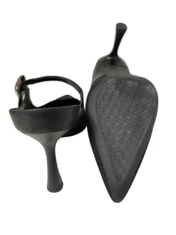 Pantoletten>Cosy Island Absatz Pantoletten Größe 38 schwarz