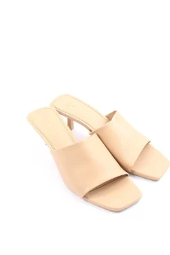 Pantoletten>H&M Absatz Pantoletten Größe 39 creme