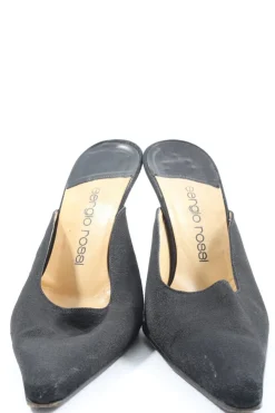 Pantoletten>Sergio Rossi Absatz Pantoletten Größe 36 schwarz