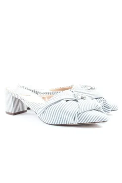 Pantoletten>H&M Absatz Pantoletten Größe 38 anthrazitweiß