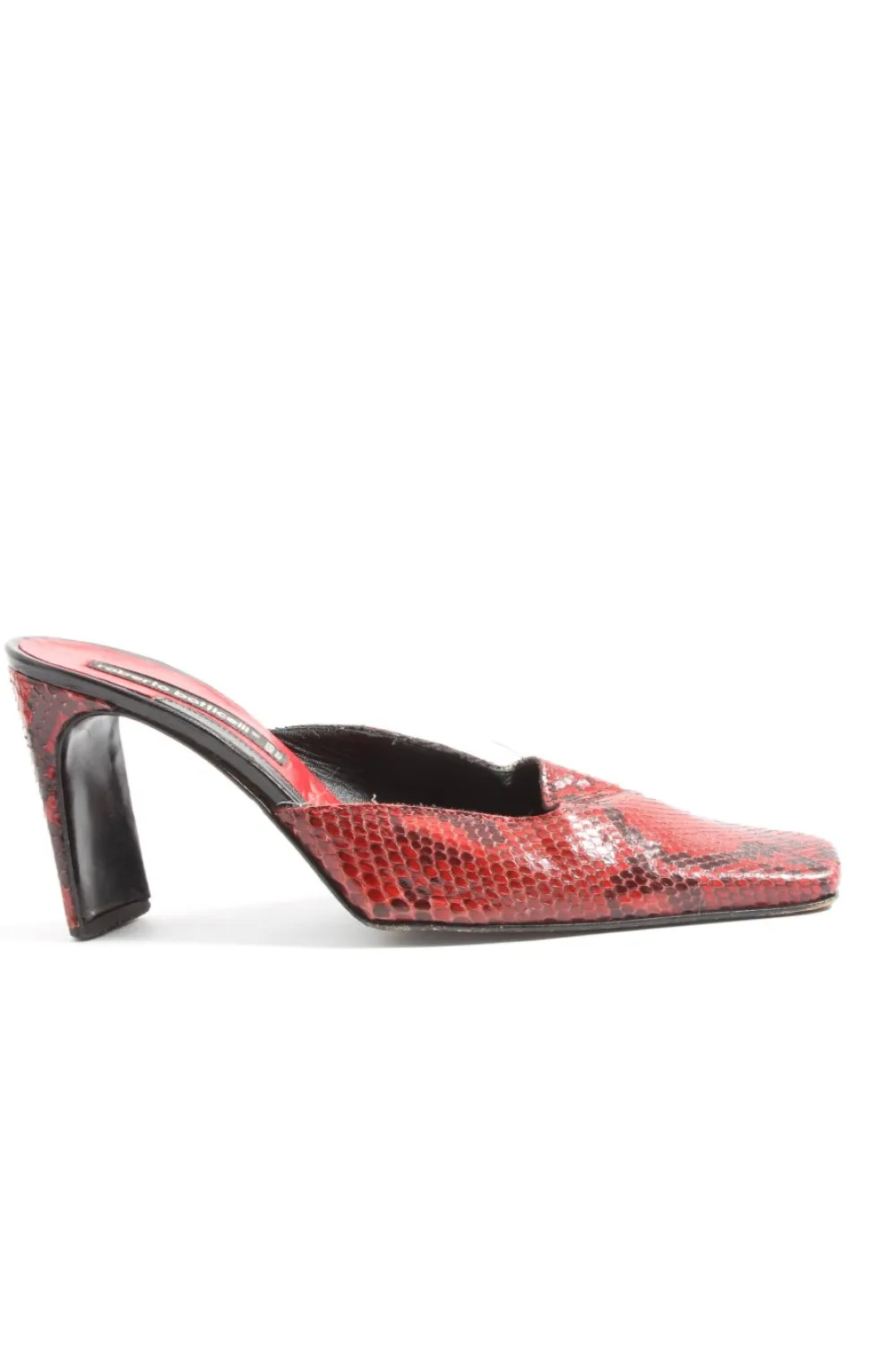 Pantoletten>roberto botticelli Absatz Pantoletten Größe 38 rotschwarz