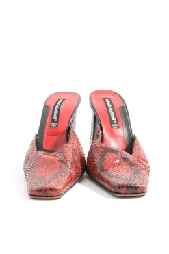 Pantoletten>roberto botticelli Absatz Pantoletten Größe 38 rotschwarz