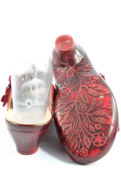 Pantoletten>Think! Absatz Pantoletten Größe 37 rot