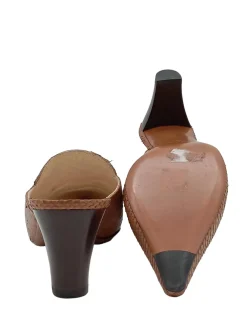 Pantoletten>Gior M Absatz Pantoletten Größe 39 braun