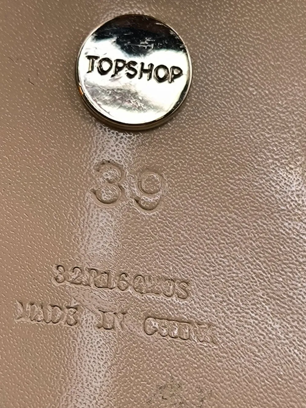 Pantoletten>Topshop Absatz Pantoletten Größe 39 khaki
