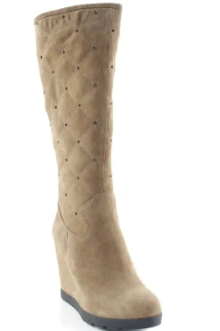 Stiefel>Rosa Rot Absatz Stiefel Größe 35 hellbraun