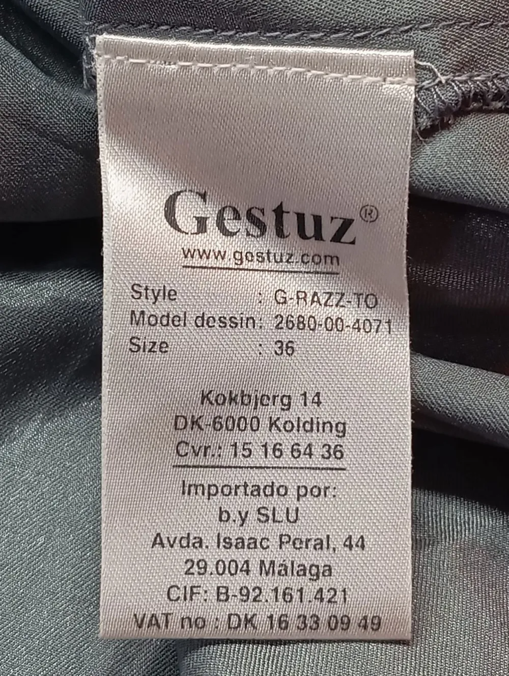 Tops>Gestuz A-Linien Top Größe 36 silberfarben