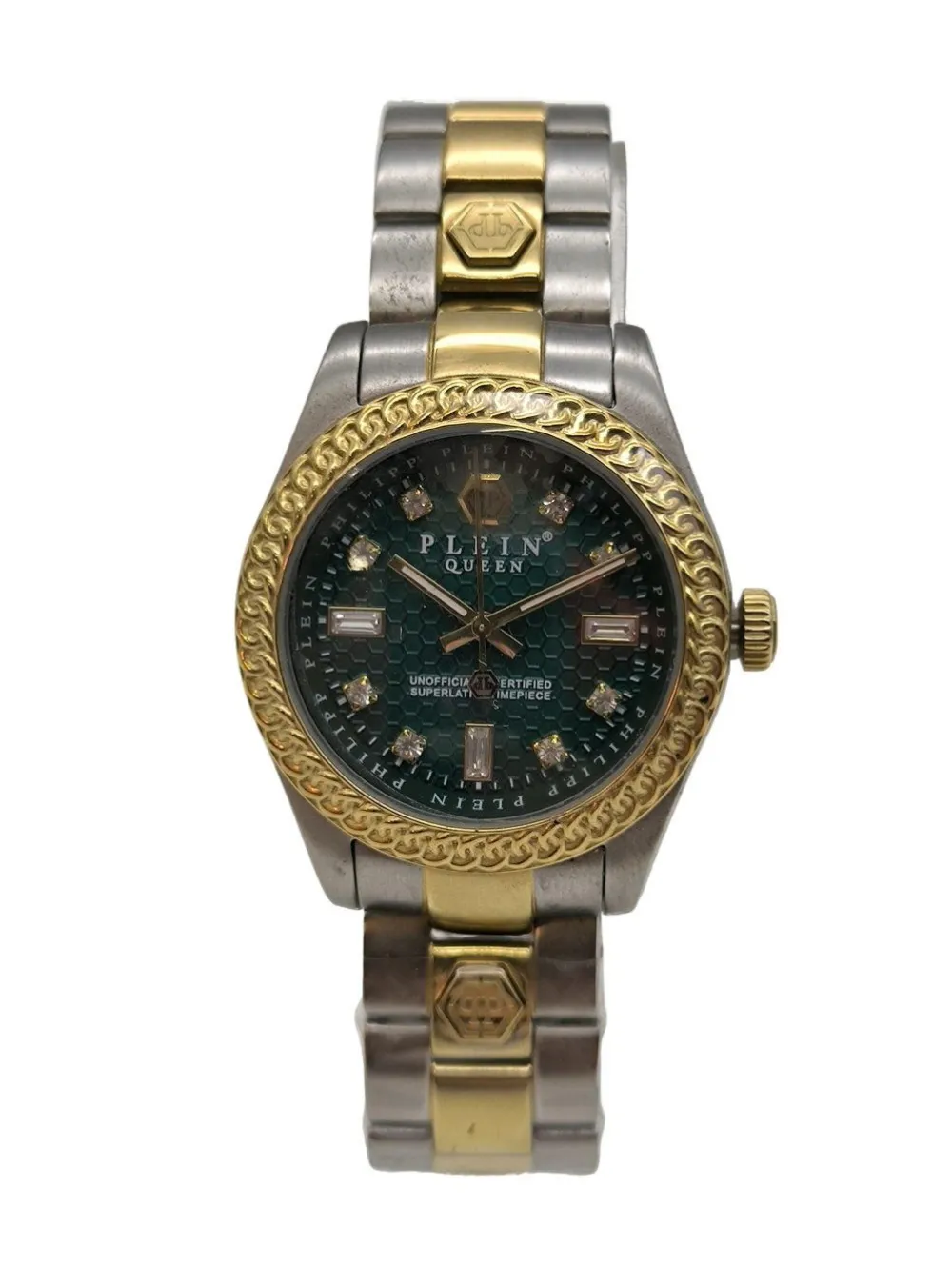 Uhren>Phillip Plein Analoguhr silberfarbengoldfarben