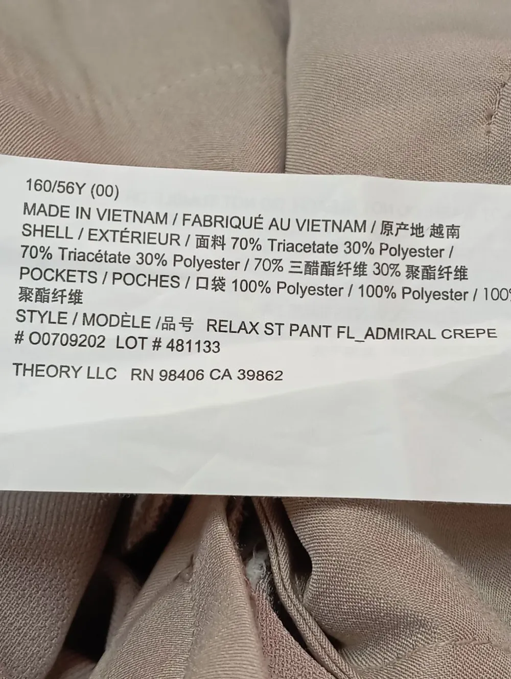 Anzüge>Theory Anzughose Größe 34 wollweiß