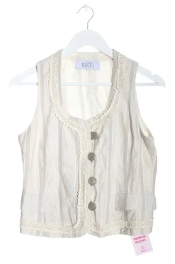 Anzüge>Mach3 Anzugweste Größe 36 hellgrauwollweiß