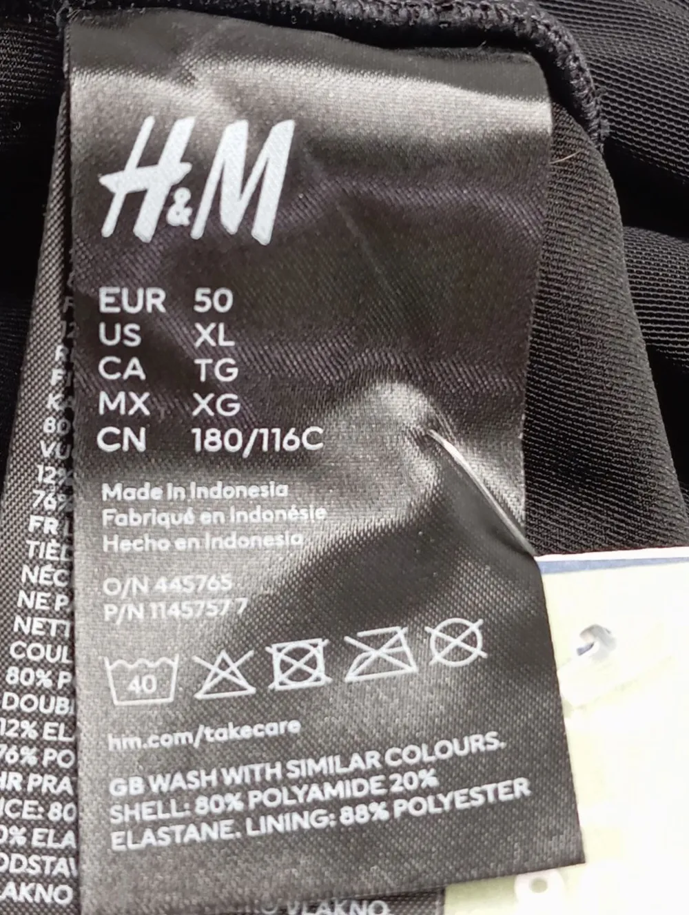 Bademode>H&M Badeanzug Größe 50 schwarz