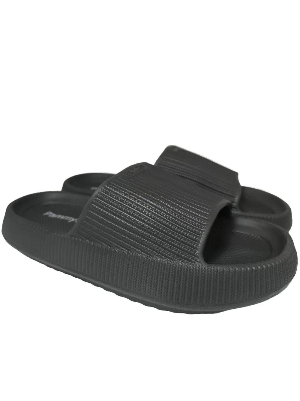 Pantoletten>Pammys Badeslipper Größe 44 schwarz