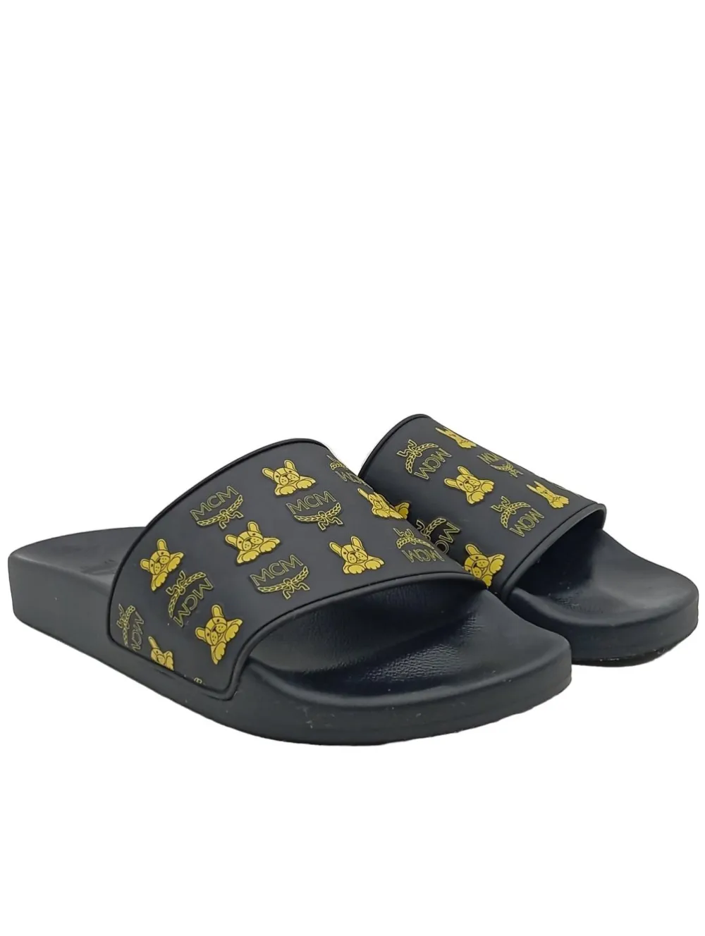 Pantoletten>MCM Badeslipper Größe 39 schwarz