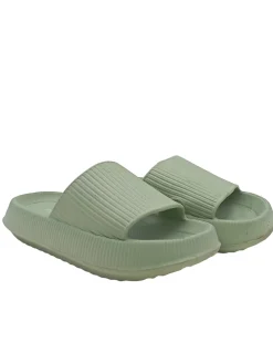 Pantoletten>Pummys Badeslipper Größe 36 khaki