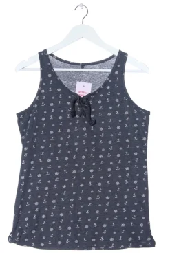 Tops>Essentials Basic Top Größe 38 blauweiß