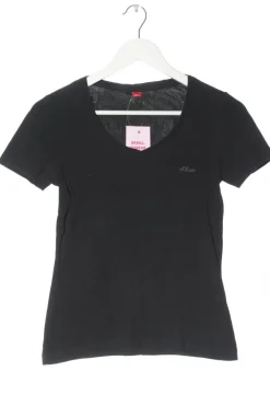 Shirts>s.Oliver Basic-Shirt Größe 38 schwarzhellgrau