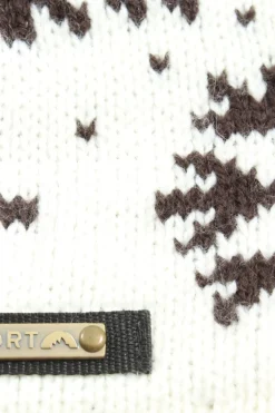 Mützen>Allsport Beanie Größe 52 weißbraun