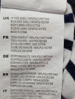 Übergangsjacke Größe 38-Voile bleue