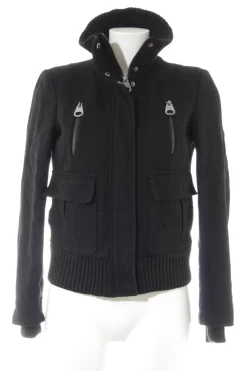 Jacken>Zara Basic Übergangsjacke Größe 36 schwarz