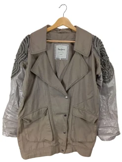 Jacken>Pepe Jeans Übergangsjacke Größe 38 creme