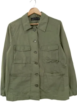 Jacken>Zara Woman Übergangsjacke Größe 36 khaki