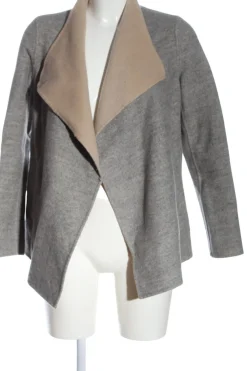 Mäntel>Massimo Dutti Übergangsmantel Größe 34 hellgrauwollweiß