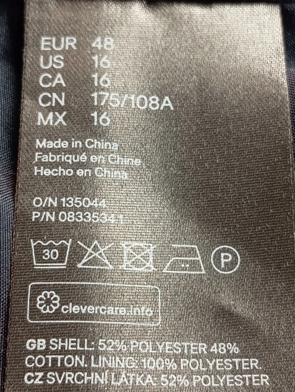 Mäntel>H&M Übergangsmantel Größe 48 dunkelblau