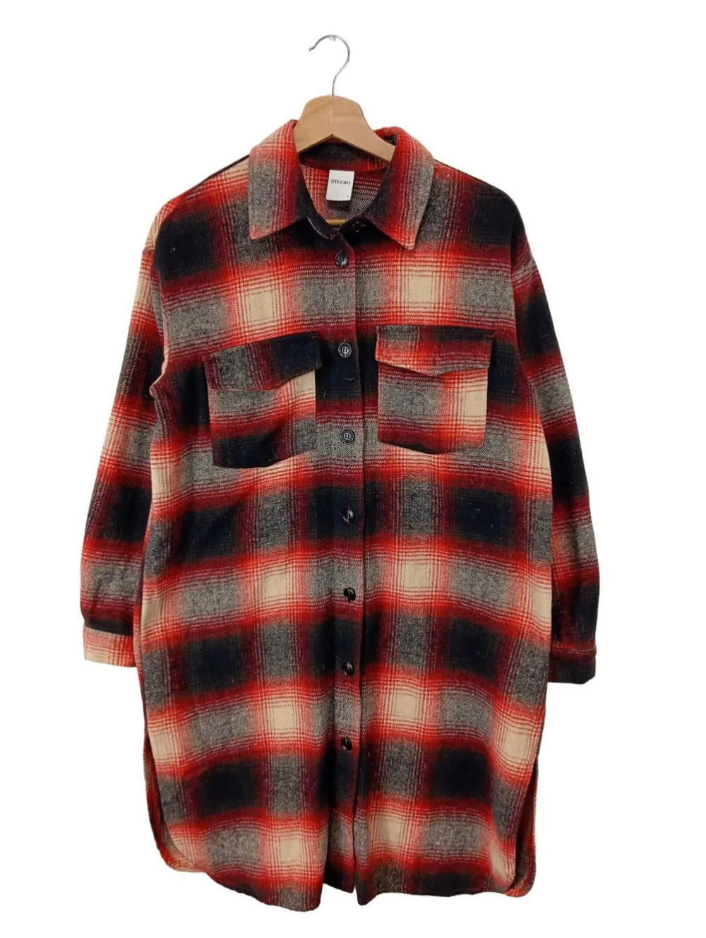 Mäntel>Only Übergangsmantel Größe 36 schwarzrot