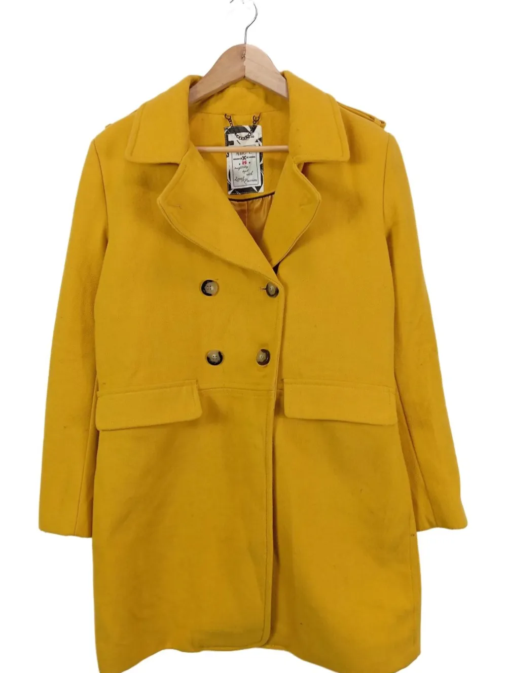Mäntel>Anne L. Übergangsmantel Größe 40 blassgelb