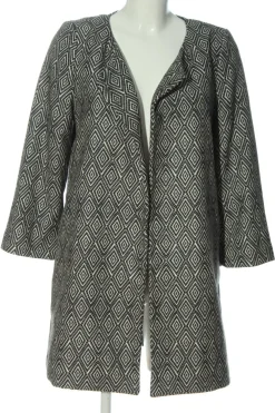 Mäntel>H&M Übergangsmantel Größe 34 schwarzweiß