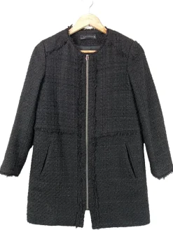 Mäntel>Zara Woman Übergangsmantel Größe 36 schwarz