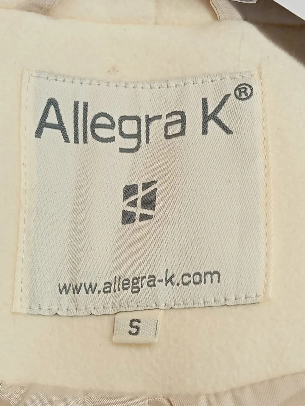 Mäntel>Allegra K. Übergangsmantel Größe 36 wollweiß