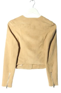 Jacken>H&M Bikerjacke Größe 32 wollweiß