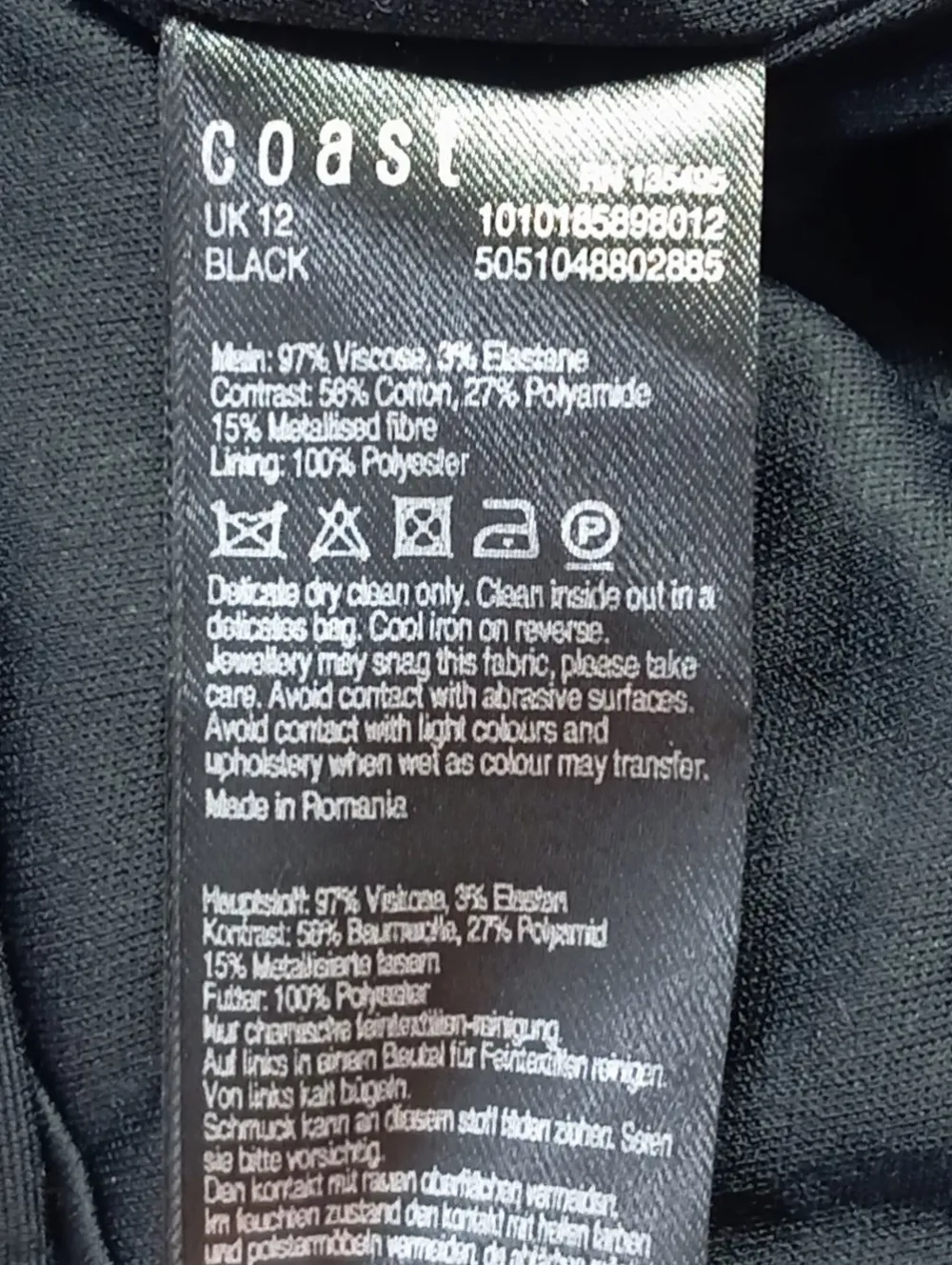 Kleider>Coast Bleistiftkleid Größe 38 schwarz