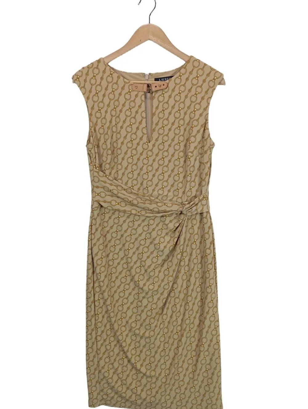 Kleider>Lauren by Ralph Lauren Bleistiftkleid Größe 38 cremeblassgelb