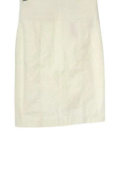 Röcke>H&M Bleistiftrock Größe 34 wollweiß