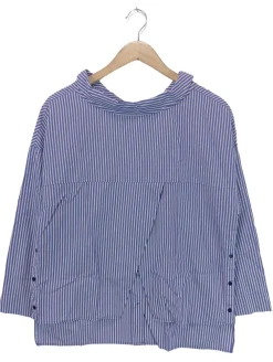 Blusen>Zara Trafaluc Blusenshirt Größe 36 blauweiß