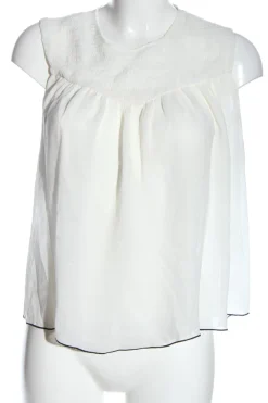 Tops>Zara Basic Blusentop Größe 34 weiß
