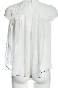 Tops>Zara Basic Blusentop Größe 34 weiß