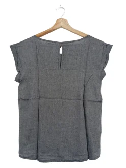 Tops>uvr connected Blusentop Größe 36 hellgrau