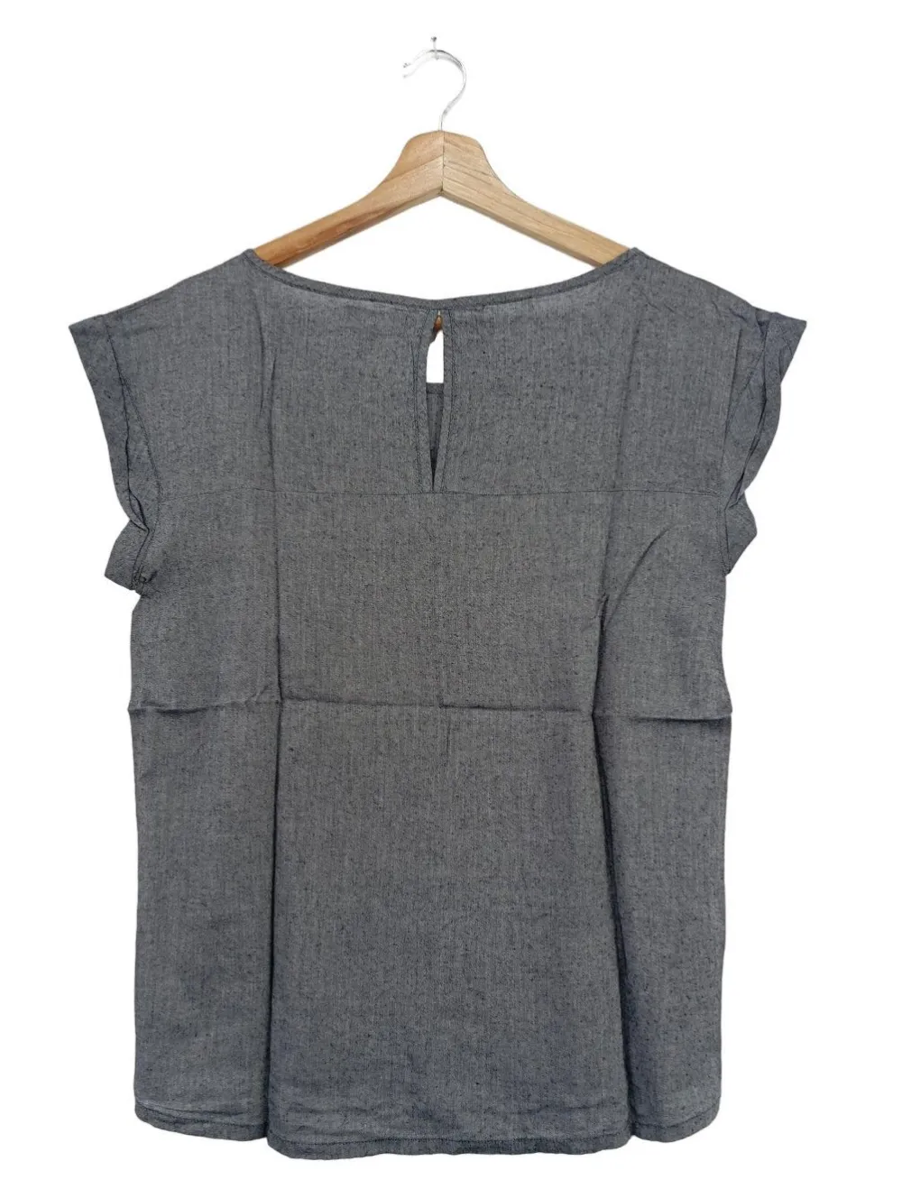Tops>uvr connected Blusentop Größe 36 hellgrau