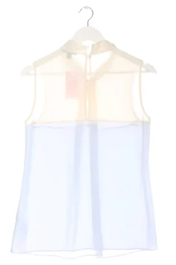 Tops>Mexx Blusentop Größe 38 hellbeigehimmelblau