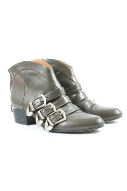 Stiefeletten>Pura Lopez Booties Größe 37 bronzefarben