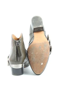 Stiefeletten>Pura Lopez Booties Größe 37 bronzefarben